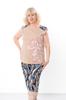 Women’s Loungewear Set (Tank Top + Capri Pants) – Soft Knit & Relaxed Fit Summer 8441-002-33 HC