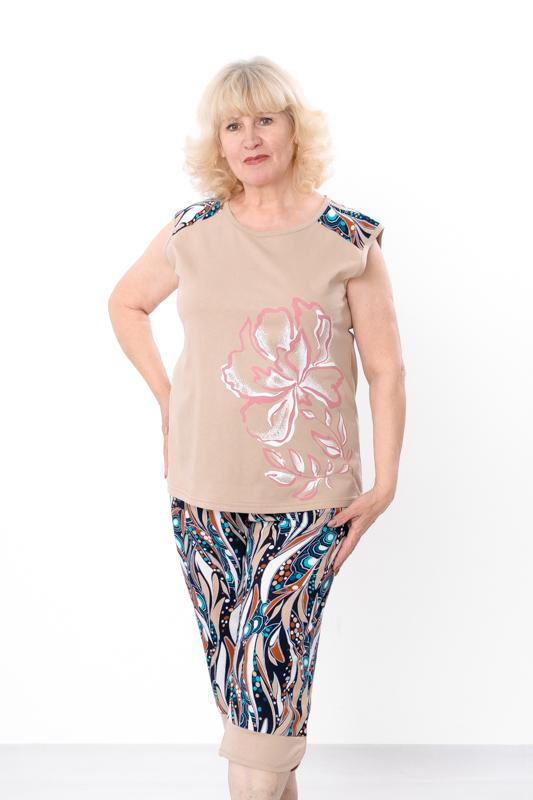Women’s Loungewear Set (Tank Top + Capri Pants) – Soft Knit & Relaxed Fit Summer 8441-002-33 HC