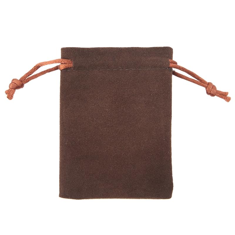 Мешок для кубиков Мешки на завязках для Таро Бархатный мешок для украшений Колода карт Мешок для игрушек коричневый