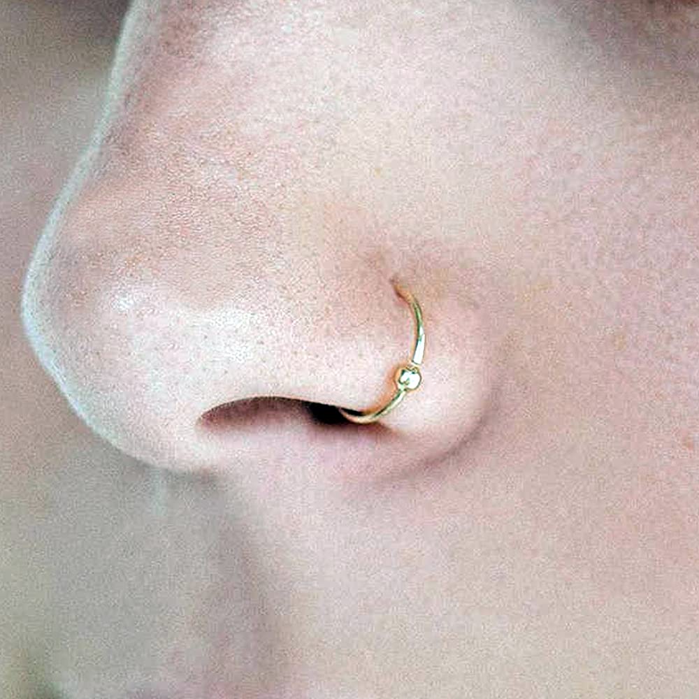 2-10Pcs Nose Ring 20G Thin Helix Cartilage Earrings For Lip Nostril Septum Piercing Hoop Womens and Mens Body Pierecing Jewelry