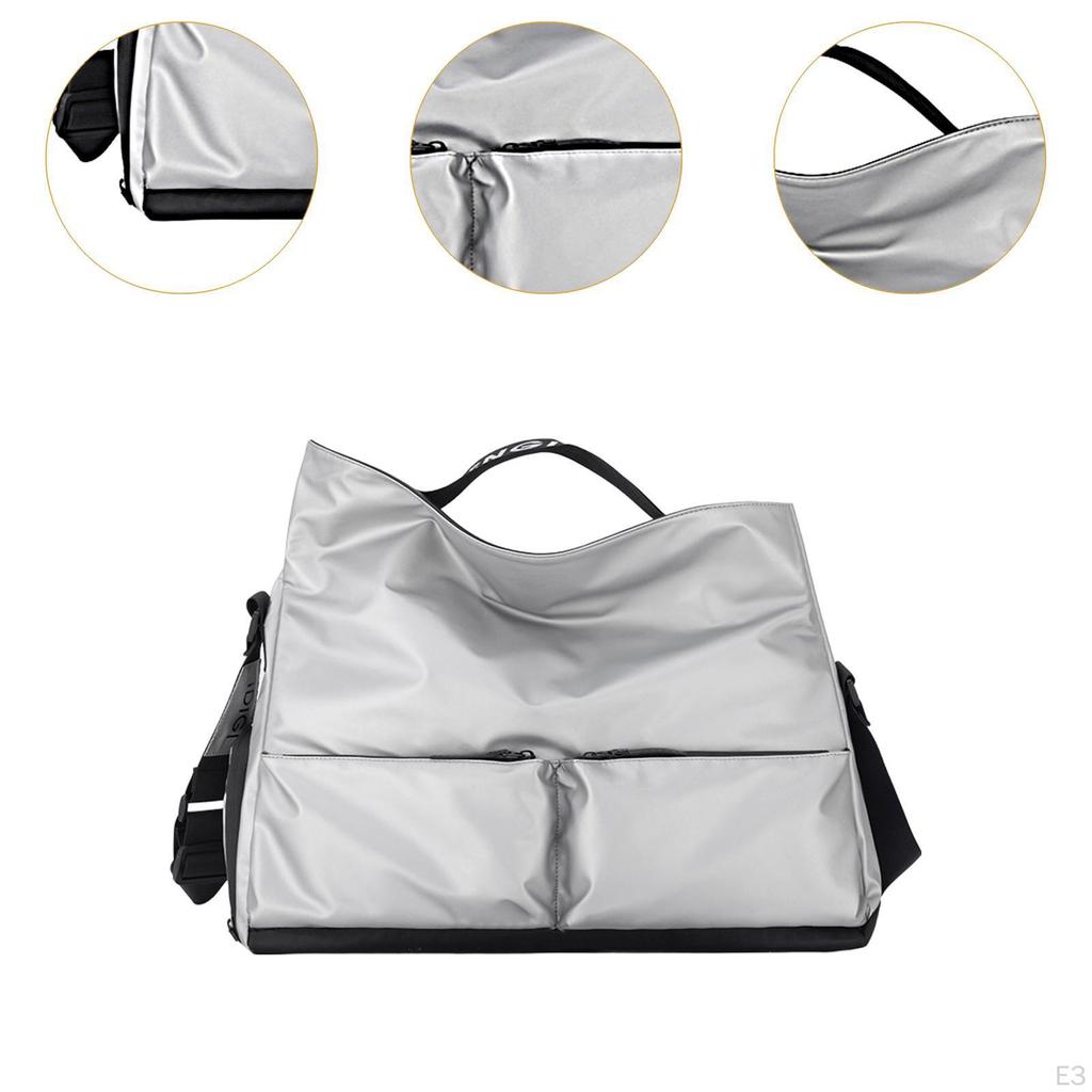 Gym Bag Crossbody Large Capacity Water Resistant Oxford Cloth Duffle Handbag for Outdoor Travel