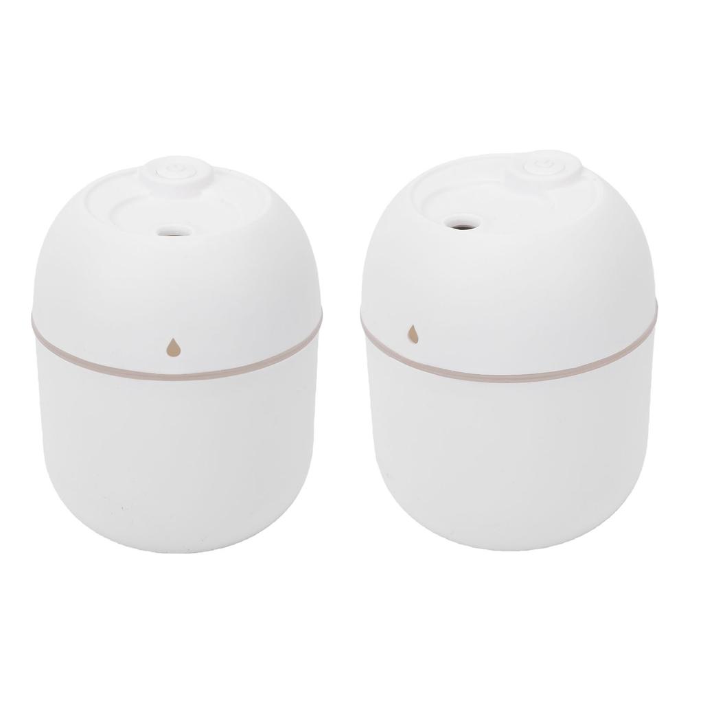 Portable Mini Humidifier Quiet Cool Mist Small Personal Desktop Humidifier with Night Light Auto Shut Off 220ml Water