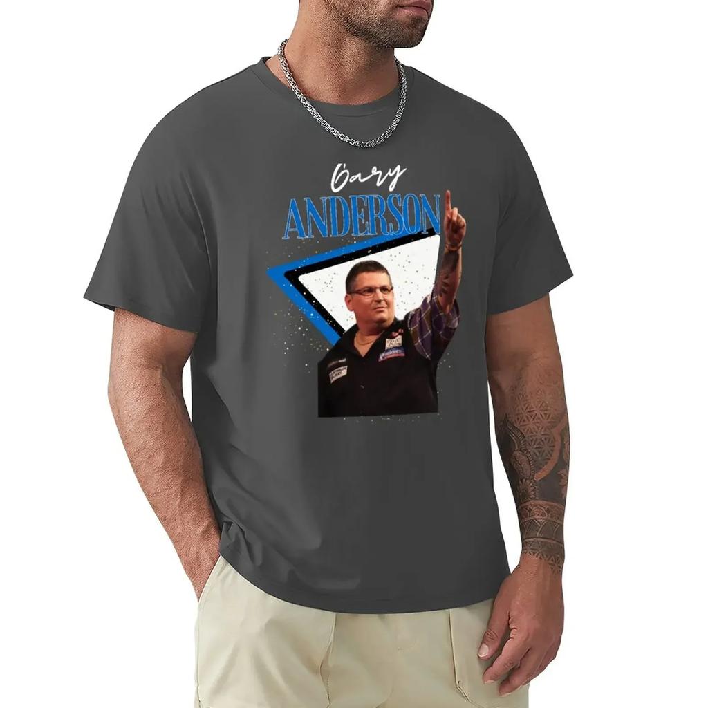 Gary Anderson Darts PDC 2022 Ian White Gary Anderso Darts Team TShirt for a Boy Quick Drying Vintage Plain White T Shirts Unisex