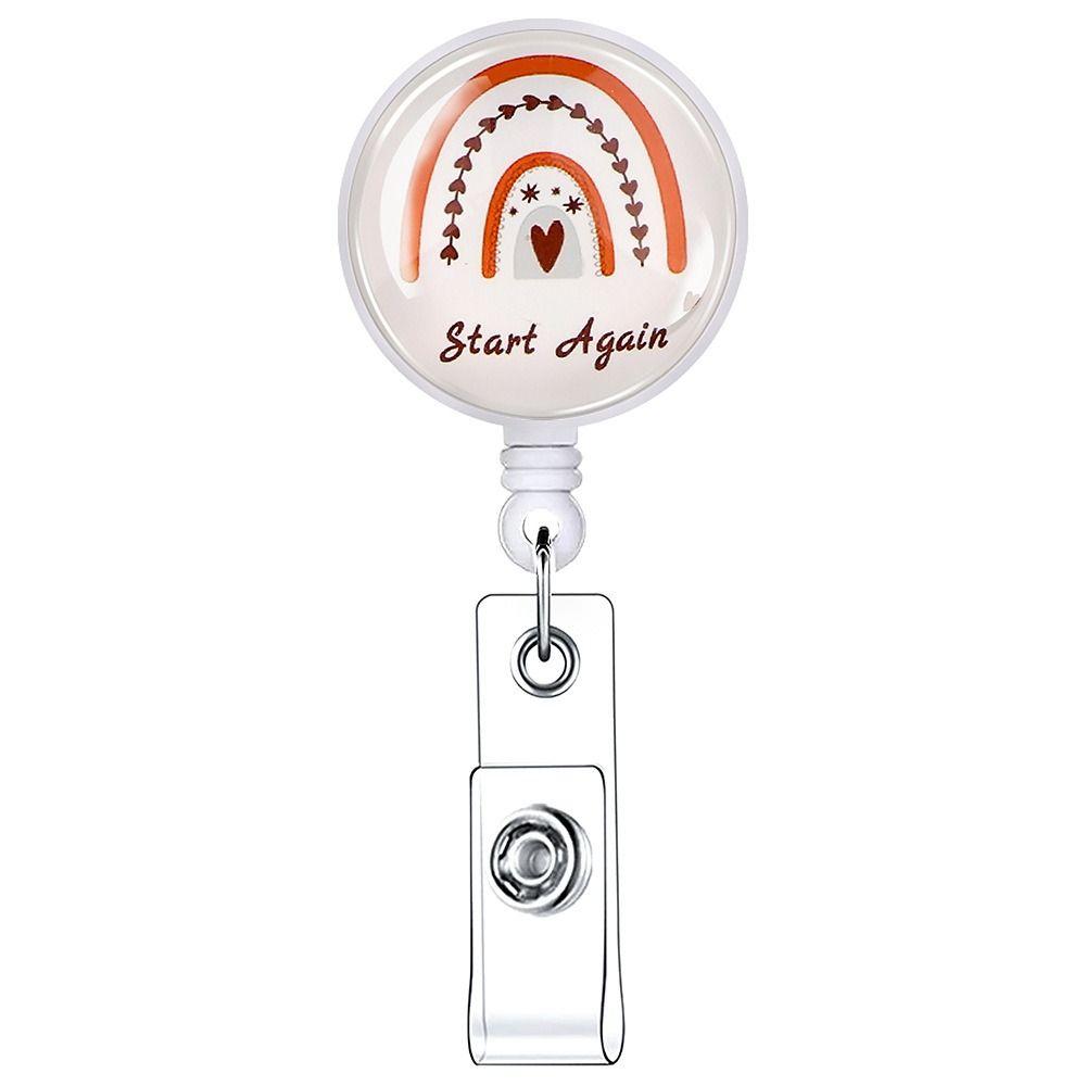 Card Clip Keys Lanyard Name Card Holder Nurse Badge Holder ID Card Clips Retractable Badge Reel