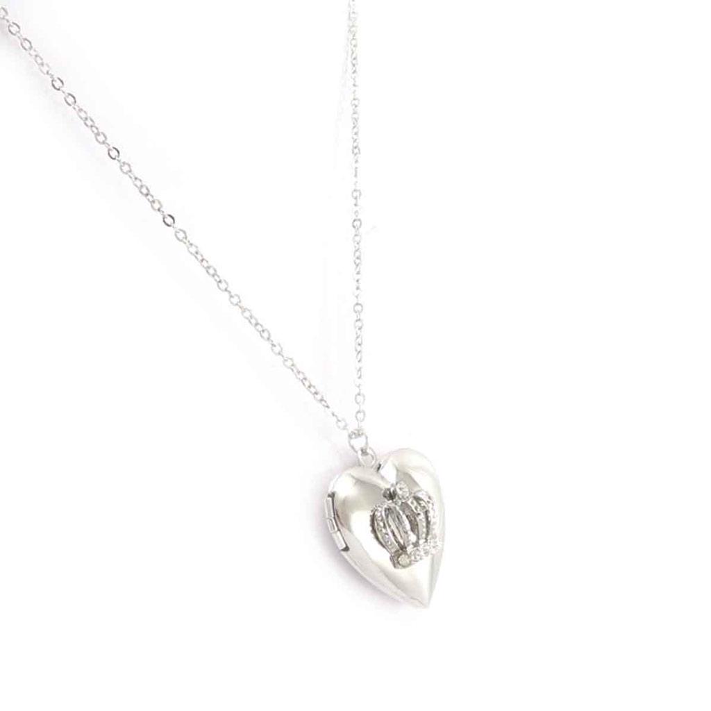 Les Trésors De Lily [J8464] - Silver 'Love' Designer Necklace (cassolette)