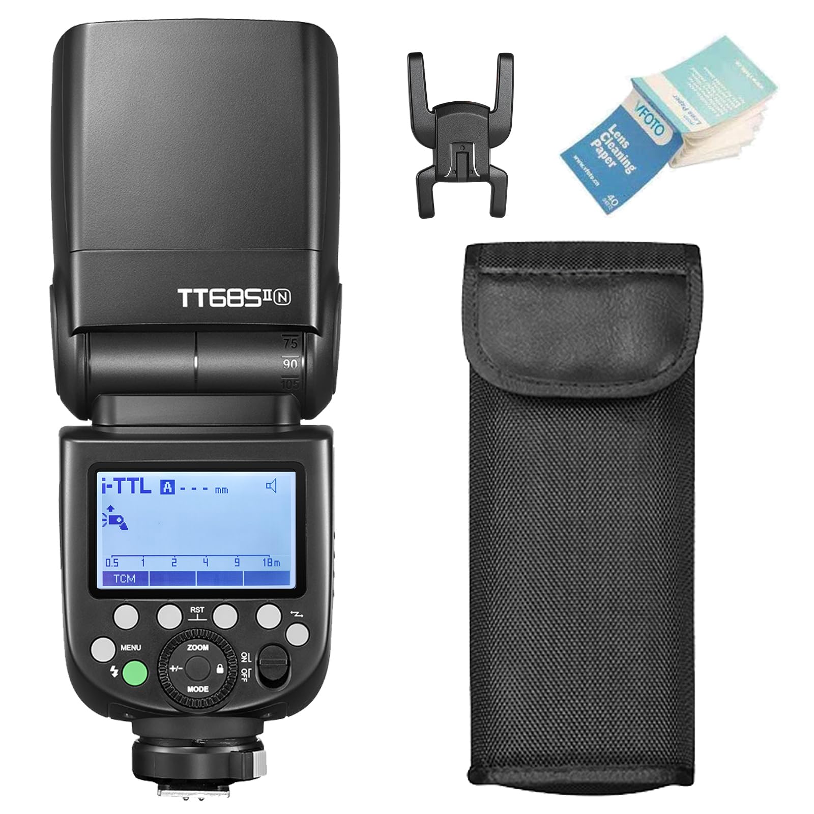 

Godox GODOX Flash GN60 HSS Sync Speedlite Strobe with Second Recycle Compatible with Nikon and Z7 [Authorized Dealer] TT685II-N Strobe, i-TTL 1/8000s