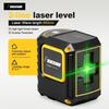 Compact Green Laser Level - 2-Line Auto-Leveling, Portable Fine Line Projector