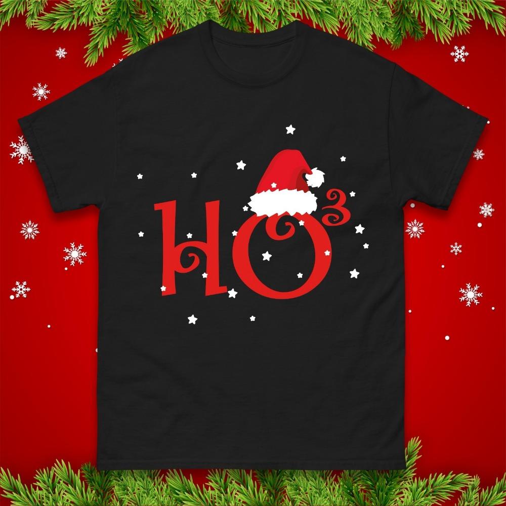 Ho Ho Ho Christmas Hoodie Funny Santa Claus Xmas Sweatshirt Streetwear Printed T-shirt Top O-ne
