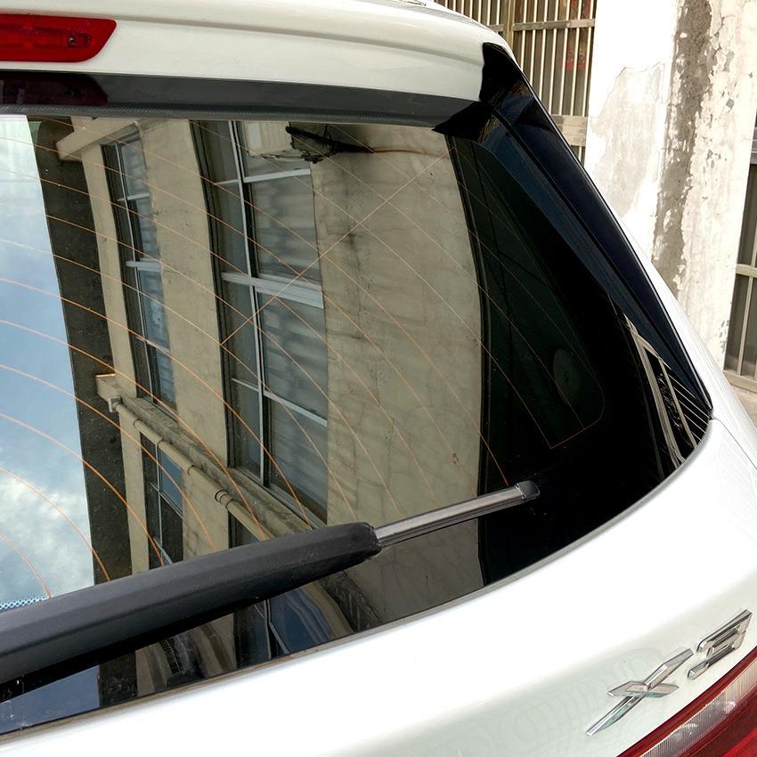 For BMW X3 F25 2011-2017 Car Rear Window Side Spoiler Canard Splitter Trim Spoilers Replacement Auto Glossy Black Accessorie