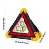 Luce LED Triangolare Pieghevole Lampada di Emergenza Impermeabile per Auto Segnalatore di Sicurezza Ricaricabile per Auto Camion Guasto Stradale