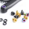 Bottom Bracket Bolt Titanium Alloy Square M8x15mm Waterproof Complete Set for Mountain Bikes Lightweight Durable Woohoo