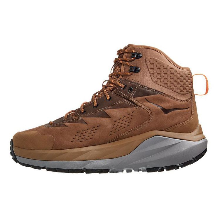 HOKA One One Kaha Gtx Shock Absorbing Slip Resistant Durable Waterproof Impact Resistant High Top Hiking Shoes Men Hiking Shoes Brown 1112030-OPOR