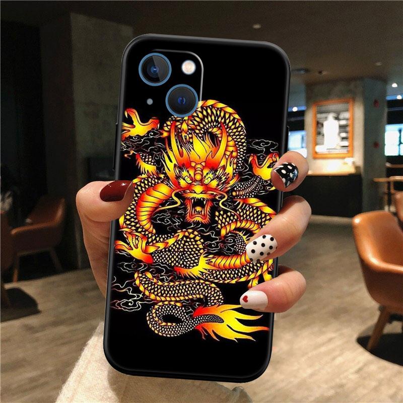 IK23 Chinese Dragon New High-End Shell Phone Case for iPhone SE X XS XR 16E 17 11 Pro Max 8 7 6 6s Plus Air