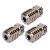 3 Pcs 3D Printer Nozzle Hardened Steel Ni Plating High Temperature Proof Extruder Hotend Nozzle for