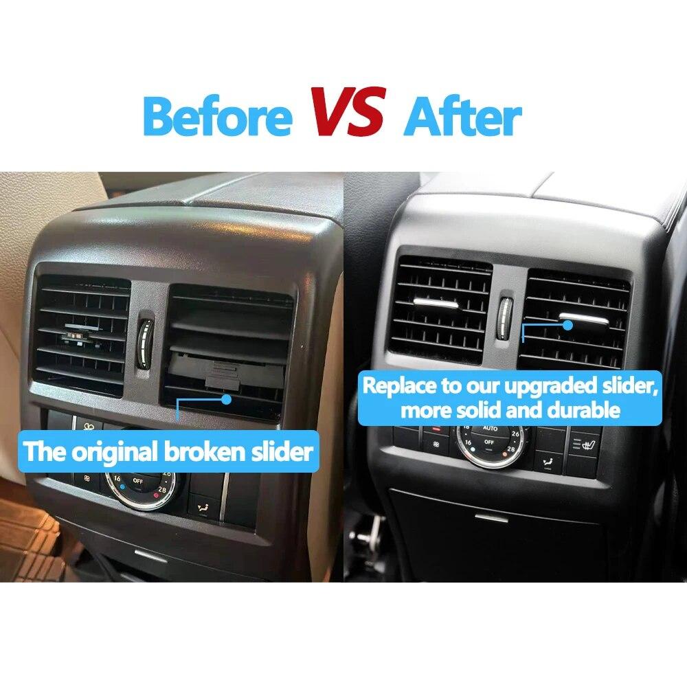 Kit de reparare a clemei de glisare a grilei de ventilație pentru aer condiționat spate AC pentru Mercedes Benz W166 W292 ML350 GL450 ML GLE