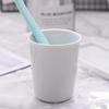 Minimalist White Ceramic Rinsing Cups (2-Pack)