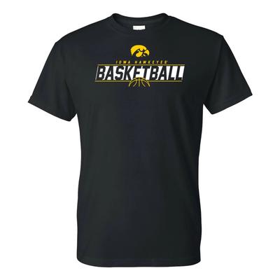Iowa Hawkeyes Basketball Charge Kurzarm-T-Shirt - Schwarz
