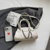 Lässige Schultertasche Kleine Tasche Damentasche 2024 Neue einfache Textur Umhängetasche Mode Handtasche Kleine quadratische Tasche