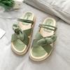 Fashion Women Sandalias Summer Fairy Style 2024 New Fashion Student Platform Roman Lady Sands Flat Shoes Cute Slippers
