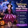 Dress Up Girls Witch Halloween Costume Gothic Witch Elf Dress Costume  Ghost Bride
