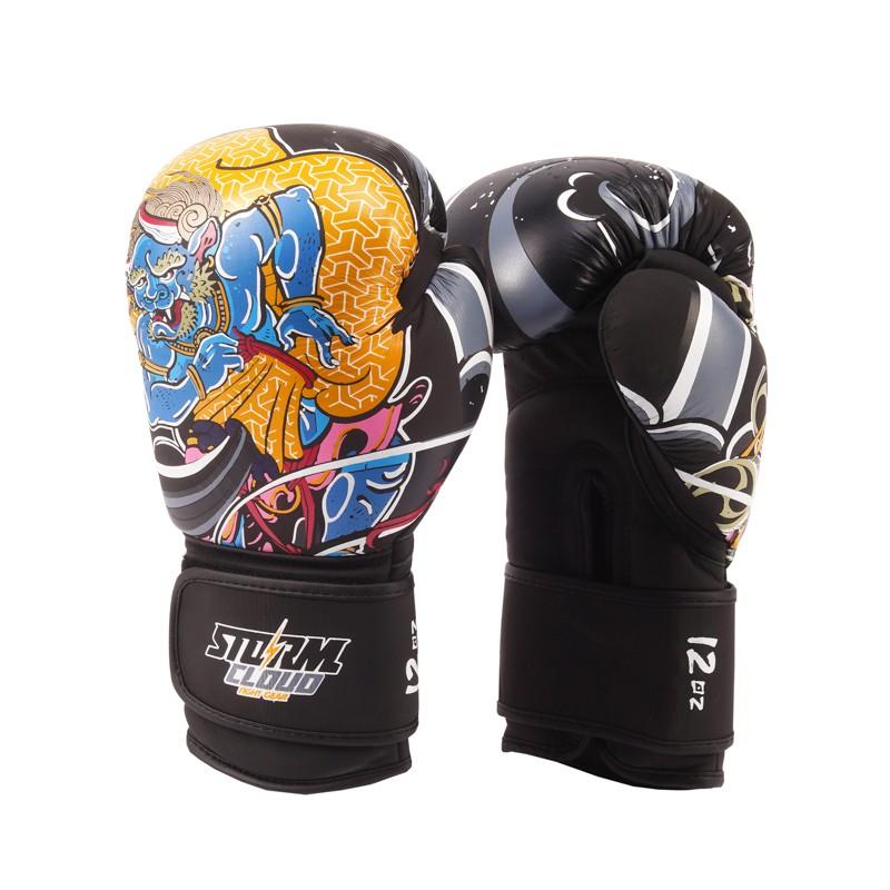 StormCloud Boxing Pro Daisho FUJIN & RAIJIN 16oz Genuine Leather Boxing Gloves