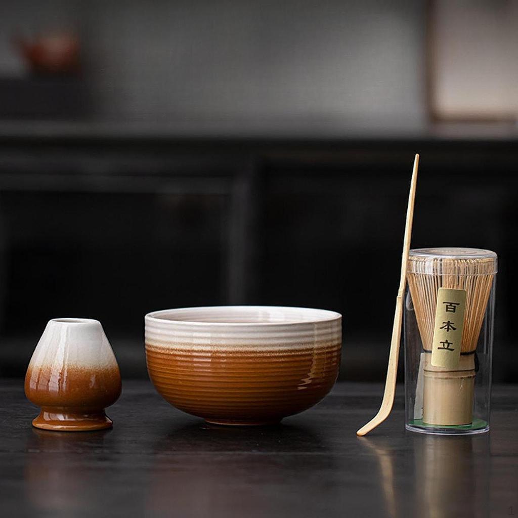 Matcha Whisk Set Ceremony Accessory Ceramic Kit Japanese Holiday