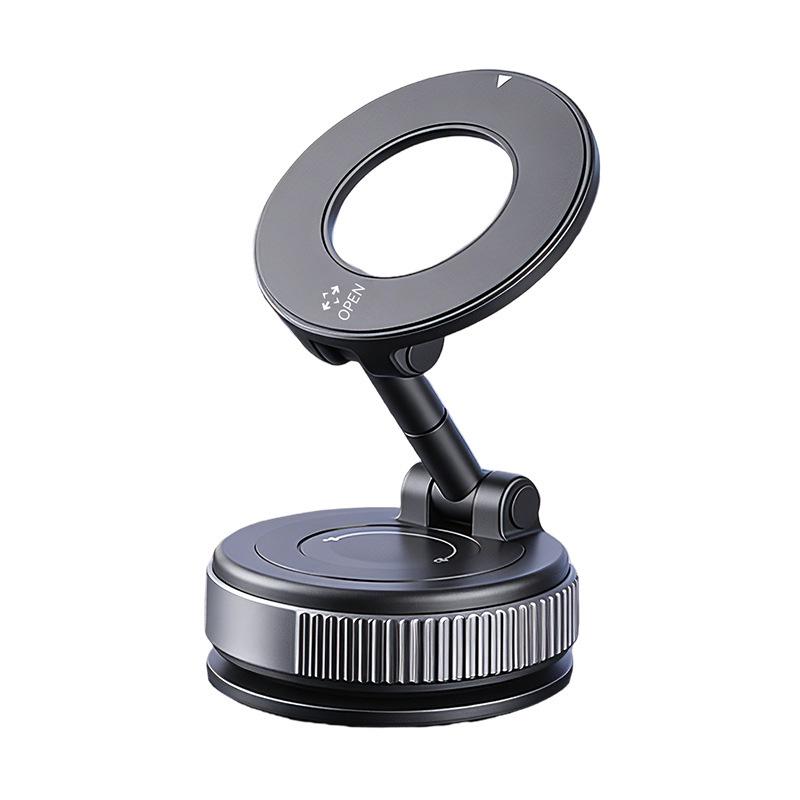 Magnetic Universal Car Phone Holder with Vacuum Suction, Hot-Selling Screen Mount for Center Console.