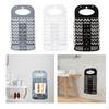 Collapsible Dirty Clothes Storage Basket, Wall Mounted with Sturdy Installation Hooks