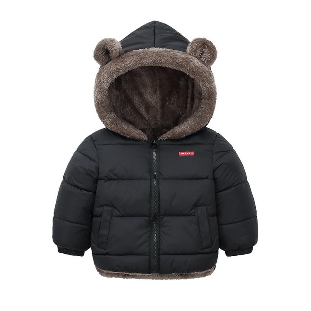 Winter Children Down & Parkas Boys Girls Lambs Down Hoodies Jacket Coat With Cute Bear Ears Children Outerwear & Coats