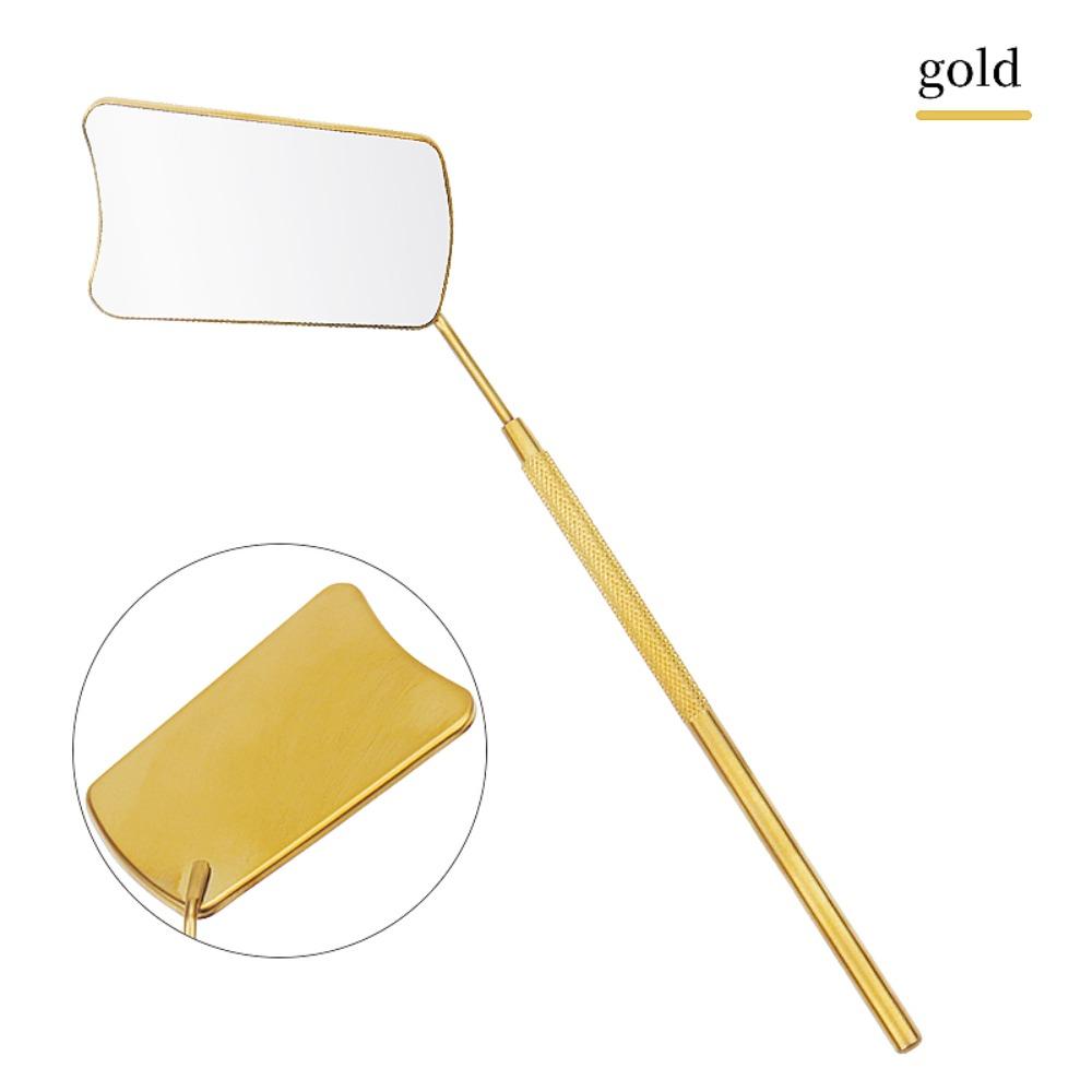 Fan Shaped Lash Lifting Mirror Hand Held Makeup Mirror Beauty Tools