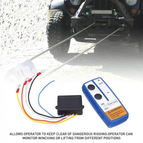 Wireless Remote Control Kit Truck For Jeep Car Atv Winch Dump Trailer 150Ft