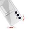 Transparent Card Slot Silicone Case For Samsung Galaxy S25 S23 S24 S21 Note 20 Ultra S20 S24 FE S24+ S23+ S21+ Protection Cover