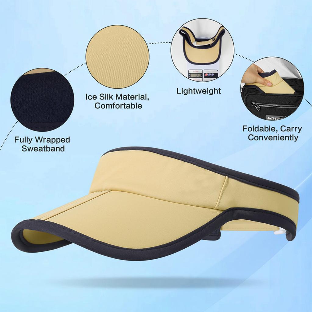 Unisex Hat, Running Sports Sun Hat, Monochrome Empty Top Hat