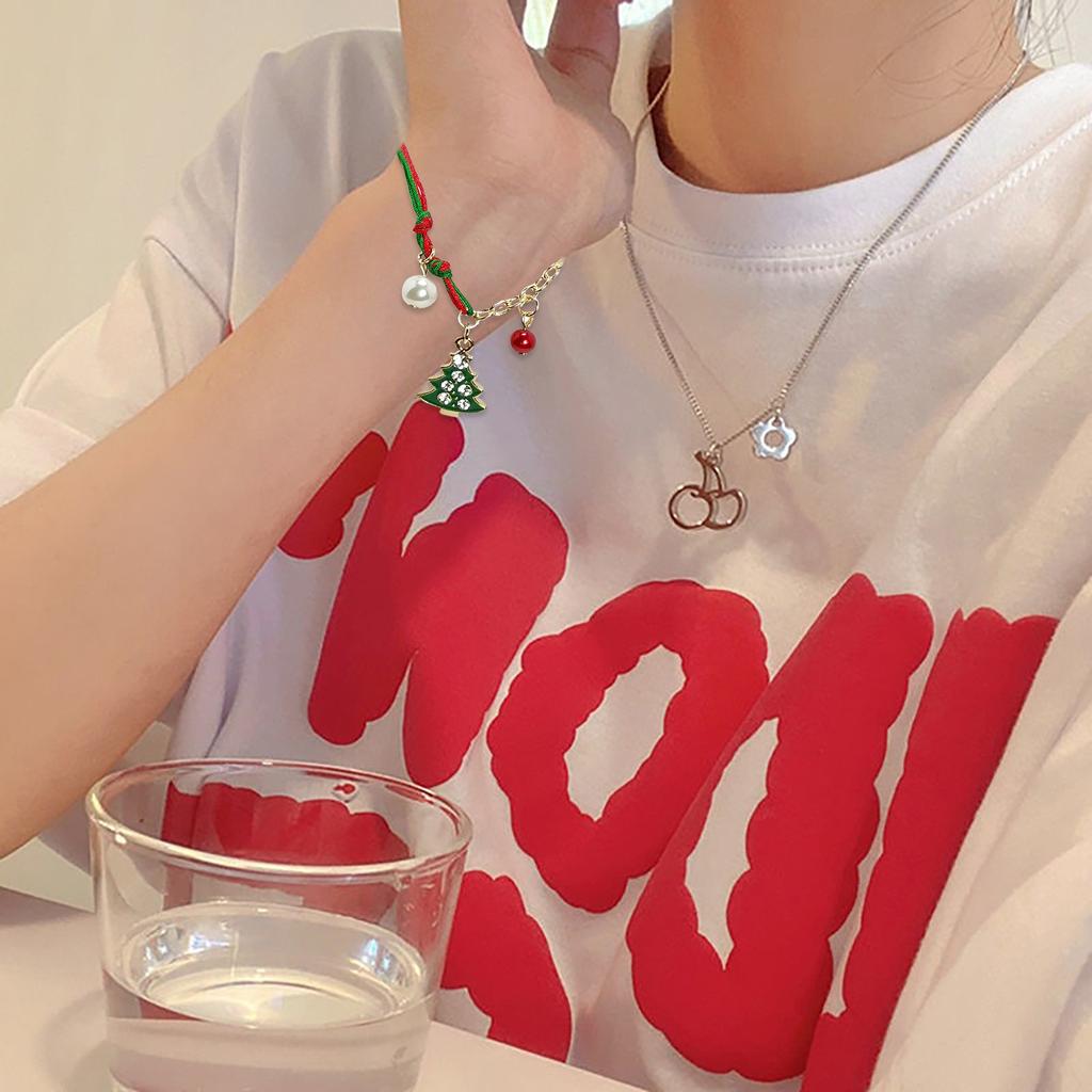Christmas Jewelry Christmas Tree Lumber Pendant Bracelet Christmas Jewelry