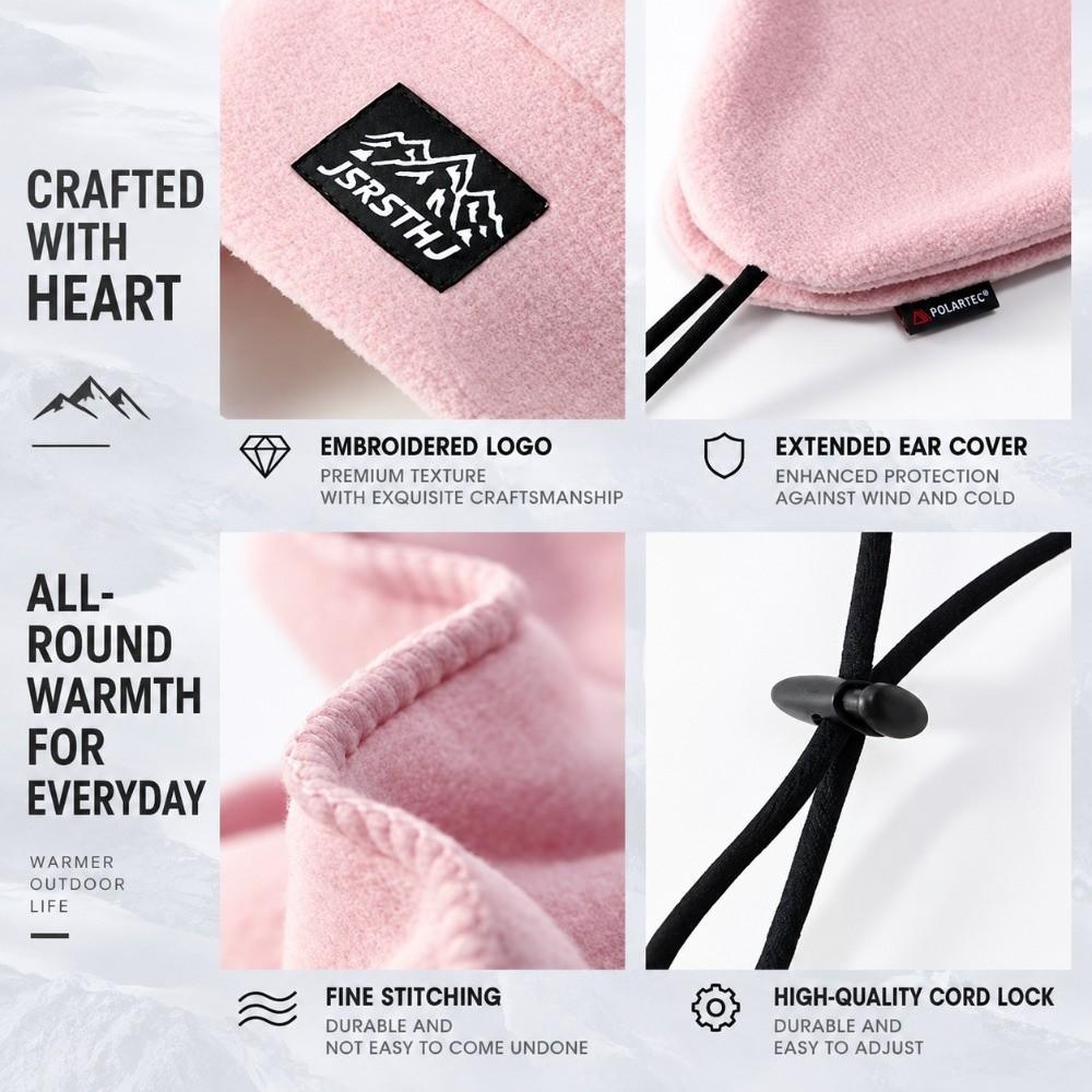 Cold Resistant Fleece Trapper Hat Warm Ear Protection Cold Resistant Hat  Outdoor Activities