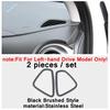 Stainless Steel Auto Head Lights Switch Button Decor Cover Trim Accessories For Hyundai Kona 2018 -  Black Brushed Interior