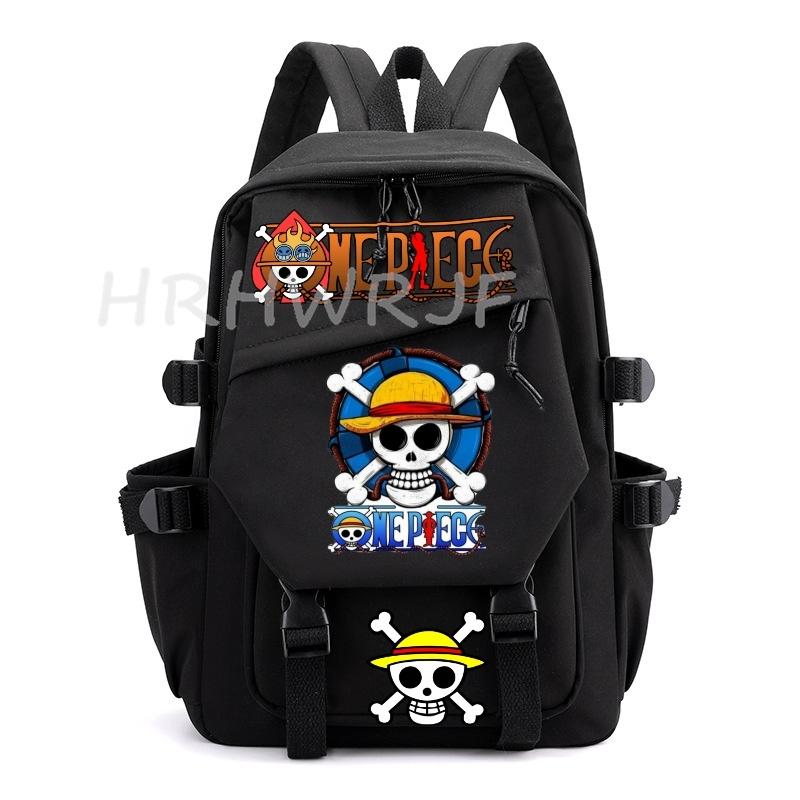 Anime ONE PIECE Backpack Monkey D Luffy College Backpack Girl Travel Book Backpack Nylon Leisure Women Laptop Men School Bags