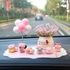 Celebrity Pig Car Ornament: Cute Console Decoration & Air Freshener Holder