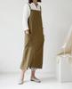 Waterproof Cotton Linen Apron, Floral Kitchen Apron, Gardening Florist Baking Coffee Shop Work Clothes, Korean Version