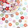 50 Stück/Los Mini Handgemachte Gestickte Blumenflicken Bunte Pflaumenblüten Applikation DIY Kleidung Kopfbedeckung Dekor Nähzubehör