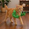 Humorous Pet Accessories 2Pcs Funny Cat Muscle Arms, Hilarious Cosplay 3D Printed Comfortable Costume Peace Gesture Lightweight Shoulder Attachment