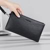 Mens Genuine Leather Clutch Bag Business Style Large Capacity Wallet Handheld Purse Daily Use