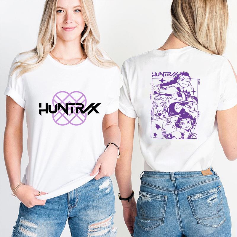 Kpop Korean Wave Witch Hunt trendy casual short sleeved printed T-shirt 5987