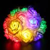 Yousheng LED Rose Flower String Light Realistic Looking Battery-Powered Valentine's Day LED String Lamp Hanging Decoration