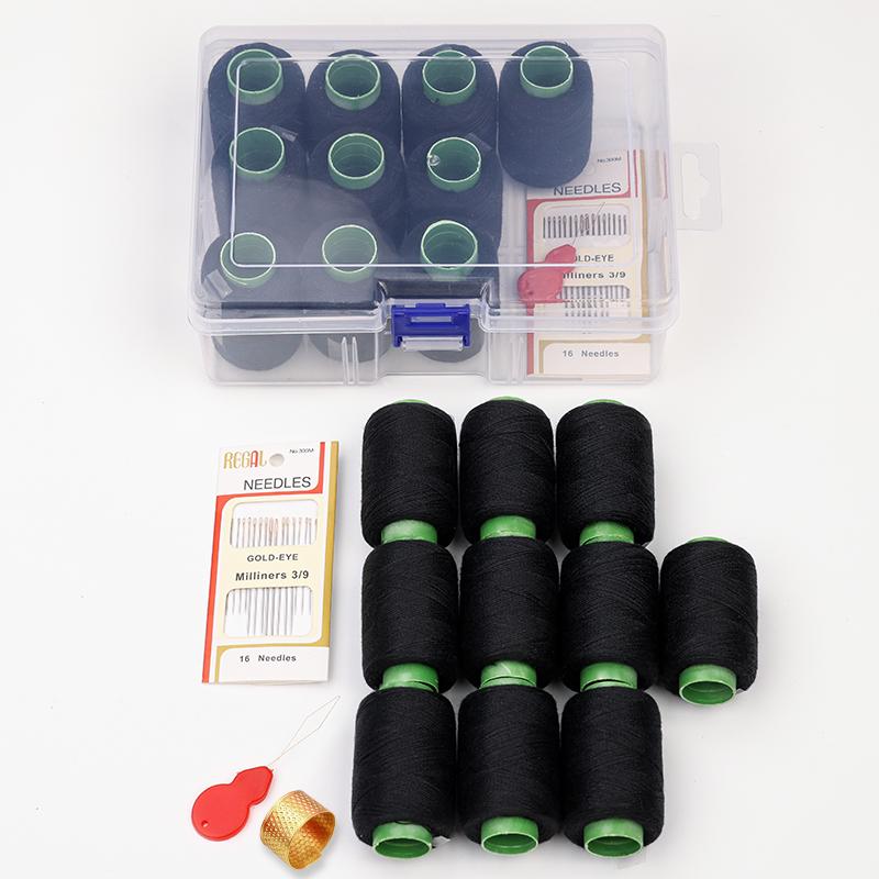 Portable Sewing Kit: High-Quality Needle & Thread Set with Storage Box for Home & Dorm Use