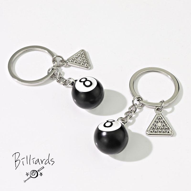 

Black No 8 Billiard Keychain 25Mm Mini Lucky Table Ball Pendant Key Ring Decoration Jewelry Game Souvenir Gift For Women Men