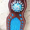 Premium Horse Show Saddle Tack Western Leather Headstall Breast Collar