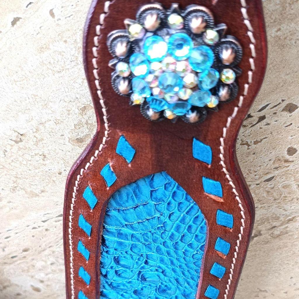 Premium Horse Show Saddle Tack Western Leather Headstall Breast Collar