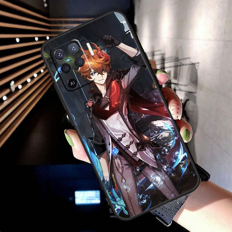 Genshin Impact Tartaglia Case For Oppo A38 A18 A78 A98 A58 A60 A80 A40 A96 A76 A16 A94 A74 A54 A15 A17 A57 A77 A5 Pro