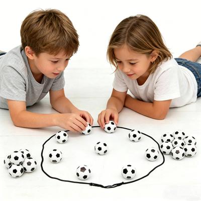 1 Set Magnetic Chess Game with String Football Chess Logic Thinking Educational Magnet Stone Toy Kids Adults Family Interactive Strategy Game